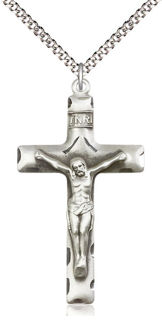 Pewter Crucifix Medal Catholic Jewelry
