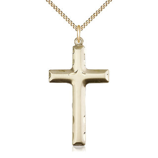 14kt Gold Filled Cross Medal Catholic Jewelry
