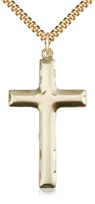 14kt Gold Filled Cross Medal Catholic Jewelry