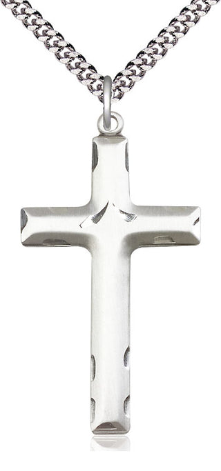 Sterling Silver Cross Medal Catholic Jewelry