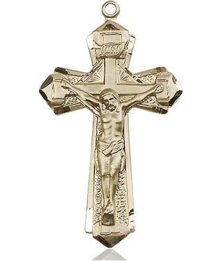 14kt Gold Filled Crucifix Medal