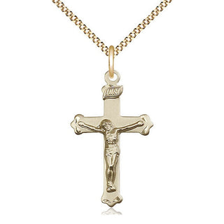 14kt Gold Filled Crucifix Medal Catholic Jewelry