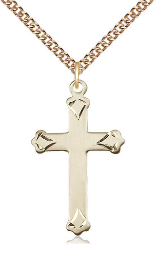 14kt Gold Cross Medal