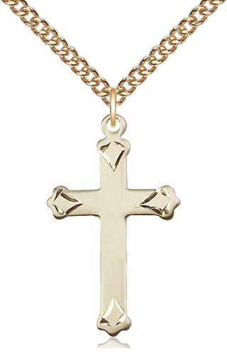 14kt Gold Cross Medal