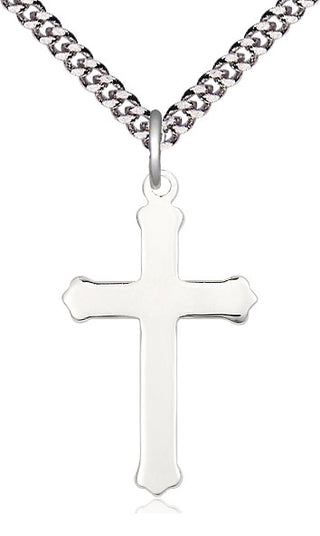 Sterling Silver Cross Medal Catholic Jewelry
