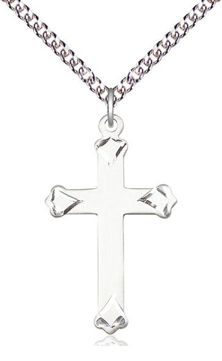 Sterling Silver Cross Medal Catholic Jewelry