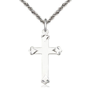Sterling Silver Cross Medal Catholic Jewelry