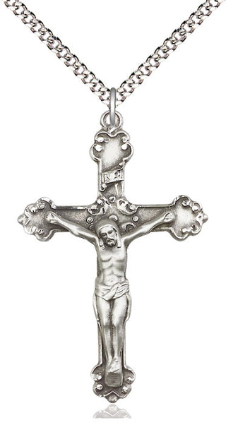 Pewter Crucifix Medal Catholic Jewelry