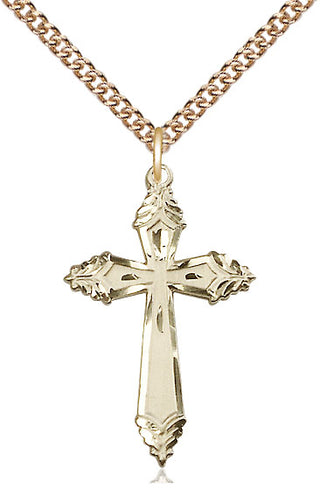 14kt Gold Cross Medal