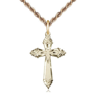 14kt Gold Cross Medal