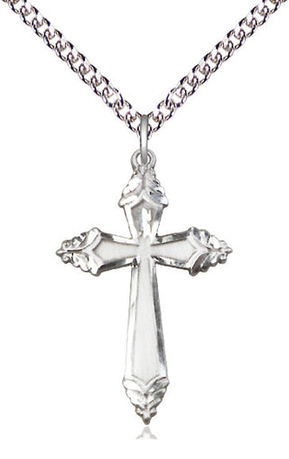 Sterling Silver Cross Medal Catholic Jewelry