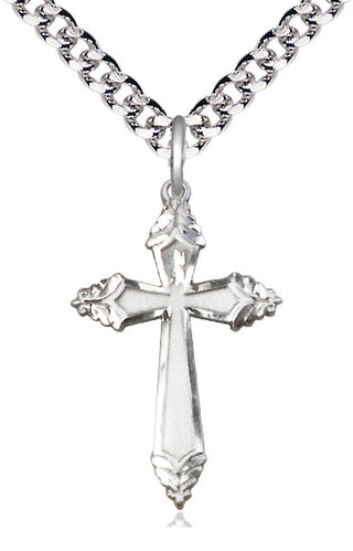 Sterling Silver Cross Medal Catholic Jewelry