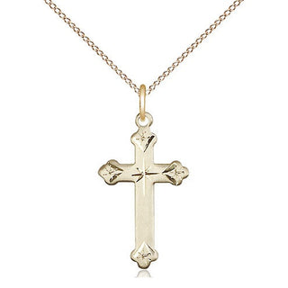 14kt Gold Filled Cross Medal Religious Jewelry