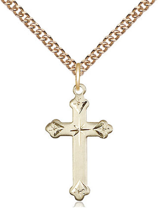 14kt Gold Filled Cross Medal Religious Jewelry