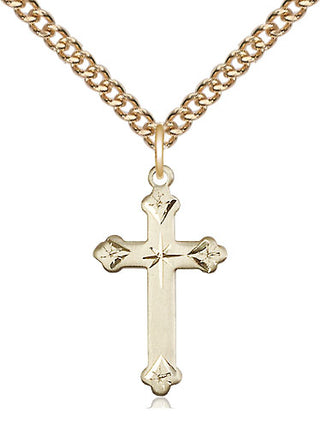 14kt Gold Filled Cross Medal Religious Jewelry
