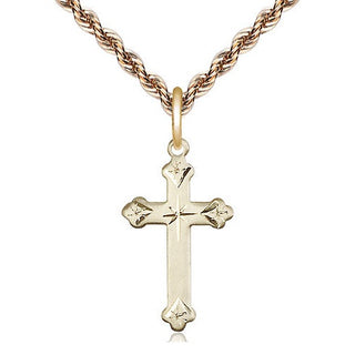 14kt Gold Filled Cross Medal Religious Jewelry