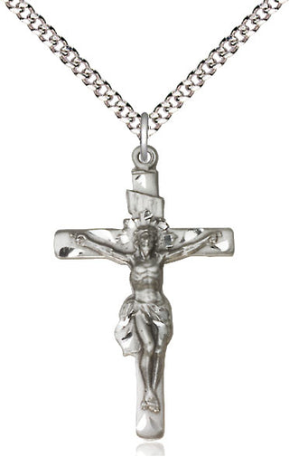 Pewter Crucifix Medal Catholic Jewelry