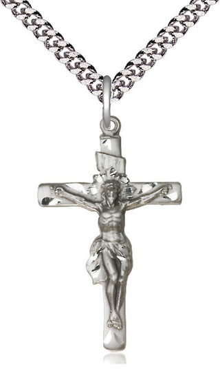 Pewter Crucifix Medal Catholic Jewelry