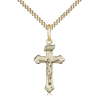 14kt Gold Filled Crucifix Medal Religious Jewelry