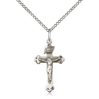 Sterling Silver Crucifix Medal Religious Jewelry