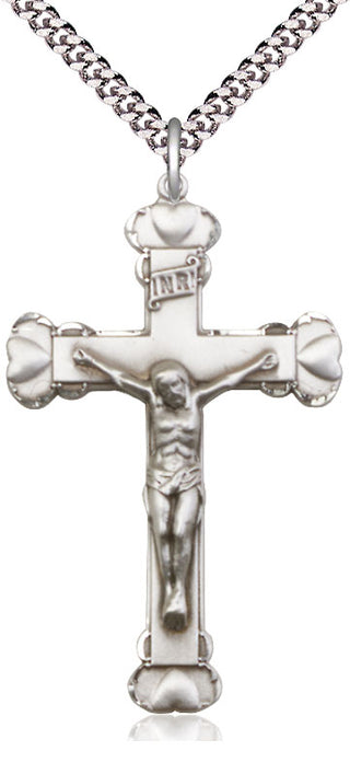 Pewter Crucifix Medal Religious Jewelry
