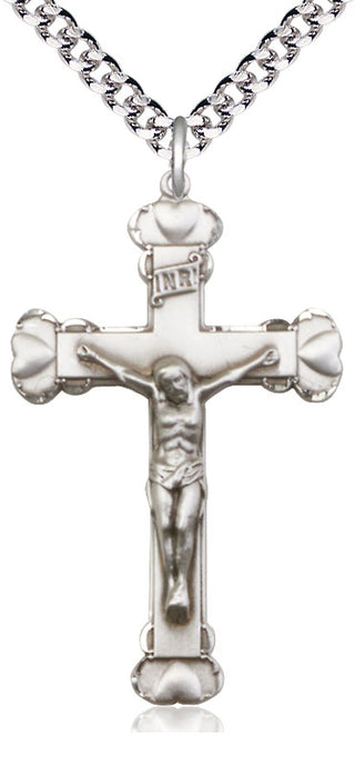 Pewter Crucifix Medal Religious Jewelry