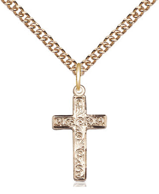 14kt Gold Filled Cross Medal Religious Jewelry