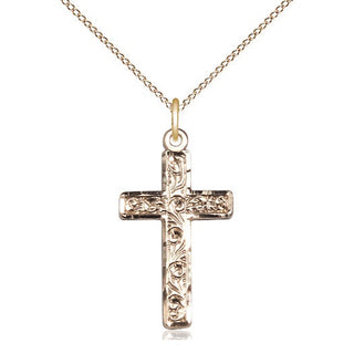 14kt Gold Cross Medal