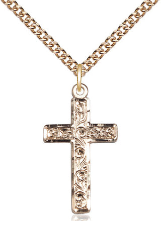 14kt Gold Cross Medal