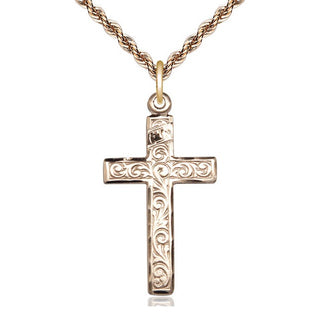 14kt Gold Cross Medal