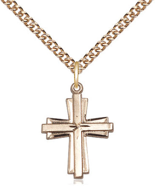 14kt Gold Filled Cross Medal Religious Jewelry