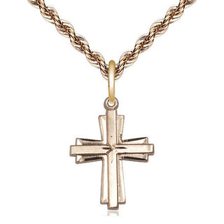 14kt Gold Filled Cross Medal Religious Jewelry