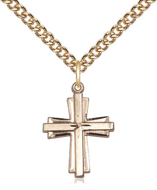 14kt Gold Cross Medal