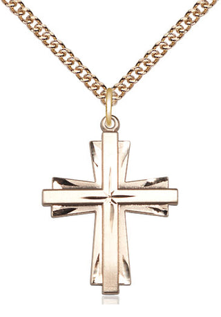 14kt Gold Cross Medal