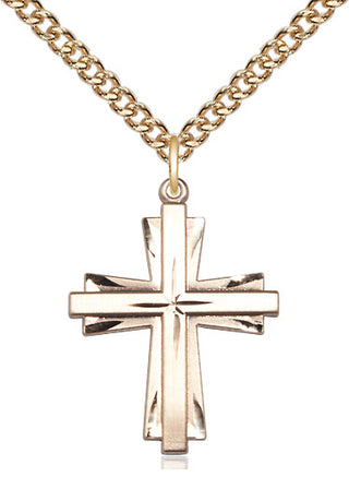 14kt Gold Cross Medal