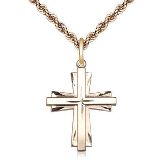 14kt Gold Cross Medal