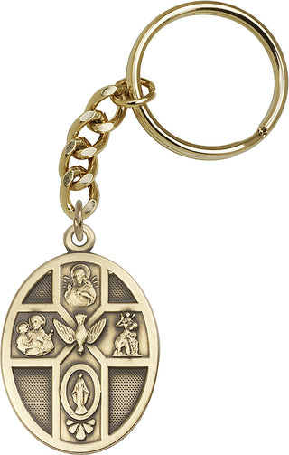 Gold Oxide 5-Way / Holy Spirit Keychain