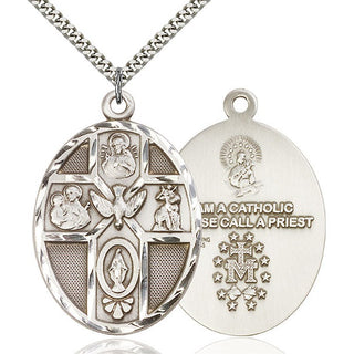 Sterling Silver 5-Way / Holy Spirit Pendant PENDANT ONLY