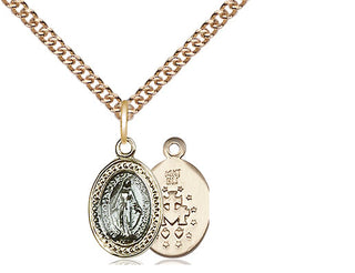 14kt Gold Miraculous Medal