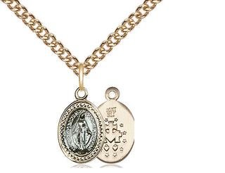14kt Gold Miraculous Medal