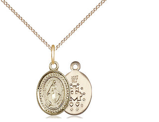 14kt Gold Miraculous Medal