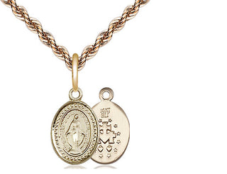 14kt Gold Miraculous Medal