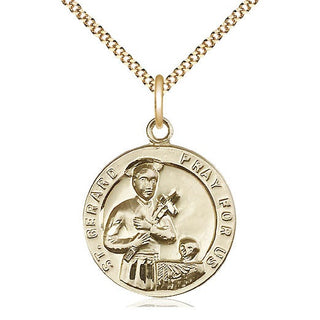 14kt Gold Filled Saint Gerard Medal Catholic Jewelry