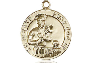 14kt Gold Saint Gerard Medal