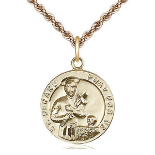 14kt Gold Saint Gerard Medal