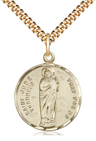 14kt Gold Filled Saint Jude Medal Catholic Jewelry