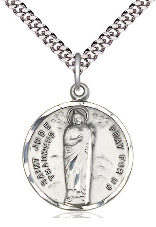 Sterling Silver Saint Jude Medal Catholic Jewelry