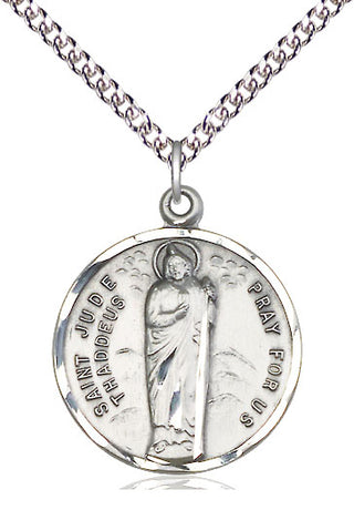 Sterling Silver Saint Jude Medal Catholic Jewelry