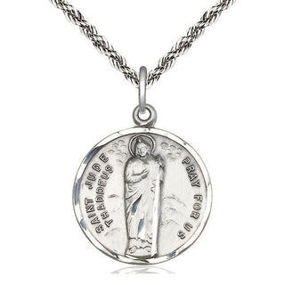 Sterling Silver Saint Jude Medal Catholic Jewelry