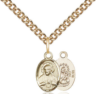 14kt Gold Scapular Medal